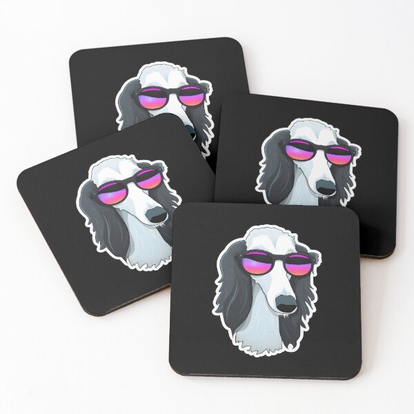 Item preview, Borzoi in Cool Sunglasses designed and sold by CUTEDOGGIEZ.