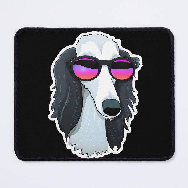 Item preview, Borzoi in Cool Sunglasses designed and sold by CUTEDOGGIEZ.