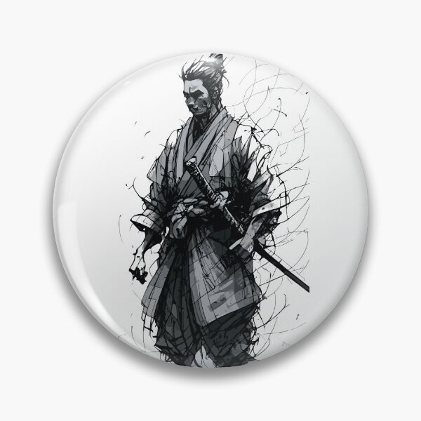 Item preview, japanes samurai black ink style designed and sold by nour ⭐⭐⭐⭐ ⭐.