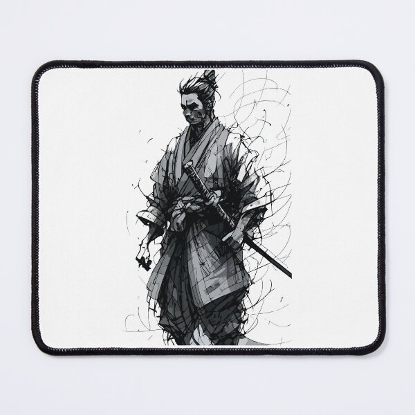 Item preview, japanes samurai black ink style designed and sold by nour ⭐⭐⭐⭐ ⭐.