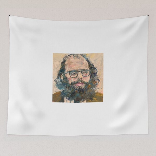 Item preview, ALLEN GINSBERG oil portrait designed and sold by lautir.