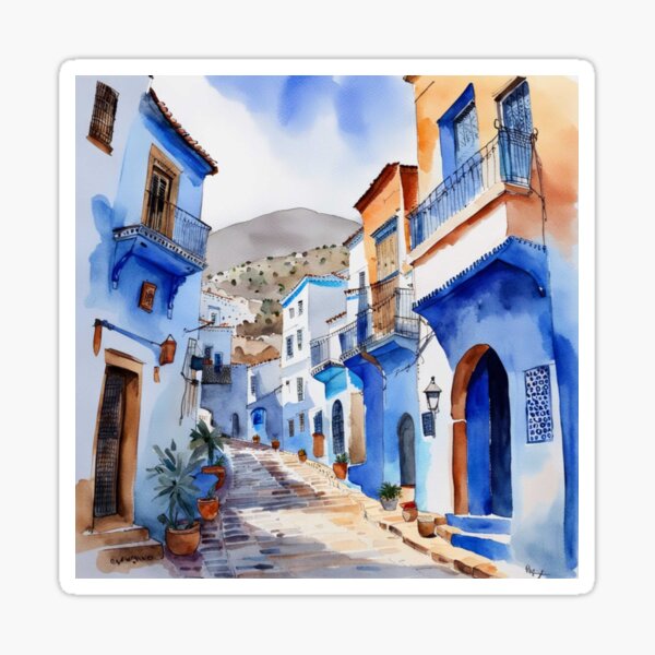 Blue City Sticker