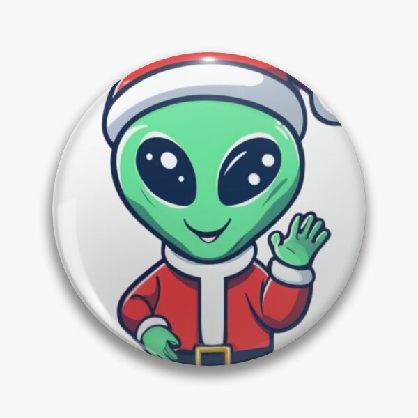 Artikelvorschau, Niedlicher Alien im Weihnachtsmützen-Design / Frohe Weihnachten entworfen und verkauft von OkiFab.