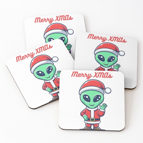 Item preview,  Cute alien in Christmas hat design / Merry Xmas designed and sold by OkiFab.