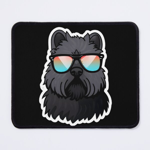 Item preview, Silly Glasses Bouvier des Flandres designed and sold by CUTEDOGGIEZ.