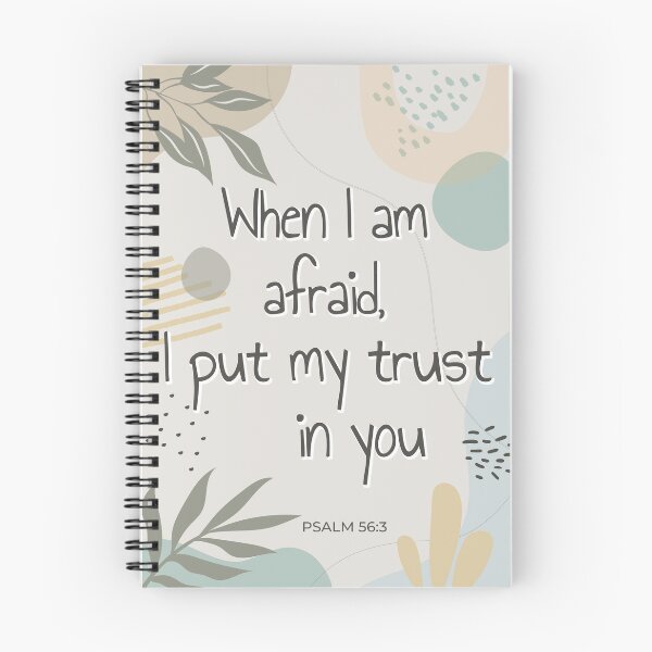 Aperçu de l'œuvre JW 2024 Yeartext - When I am afraid, I put my trust in you (Psalm 56:3) créée et vendue par LiliGalerie.