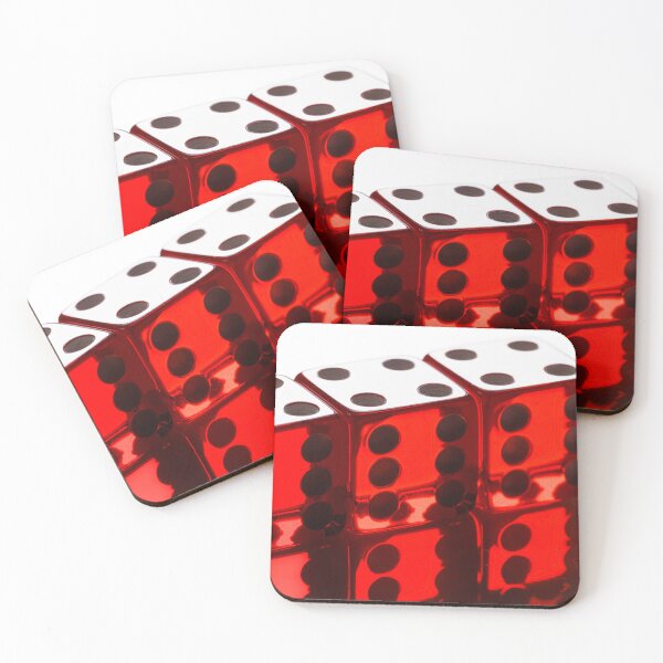 Item preview, A group of red 6-sided dice on a white backdrop designed and sold by Giuseppe Cammino.
