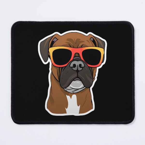 Item preview, Boxer in Cool Sunglasses designed and sold by CUTEDOGGIEZ.