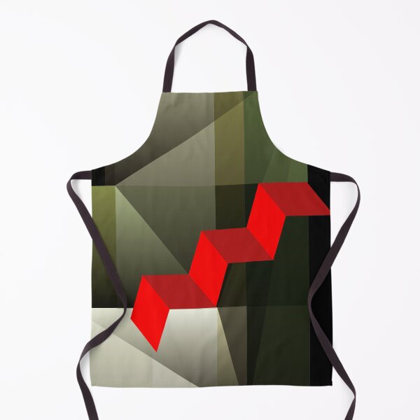 Item preview, Red stairs in green space designed and sold by Yatoff.