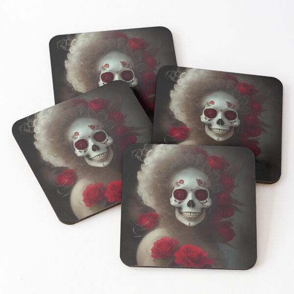 Item preview, Elegant gorgeous La Calavera Catrina, Lady of the afterlife, the Elegant Skull designed and sold by Fantasymachine.