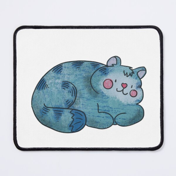 Item preview, Cute Kawaii Blue Tabby Cat Bun designed and sold by dreamlara.
