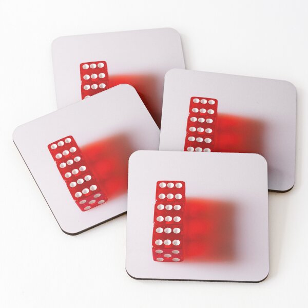 Item preview, A group of red 6-sided dice on a white backdrop designed and sold by Giuseppe Cammino.