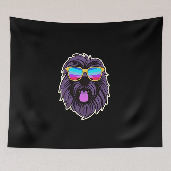 Item preview, Briard in Cool Sunglasses designed and sold by CUTEDOGGIEZ.