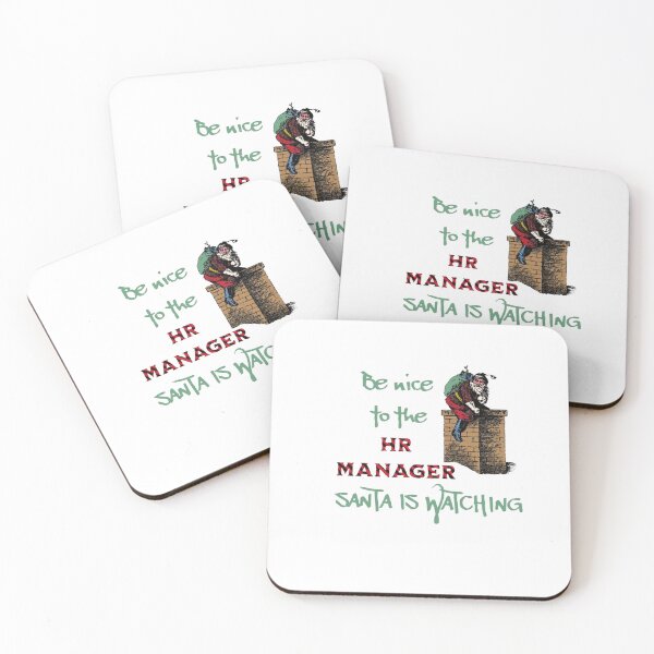 Item preview, Human Resources Christmas Be Nice to the HR Manager Santa is Watching designed and sold by KoumlisArt.