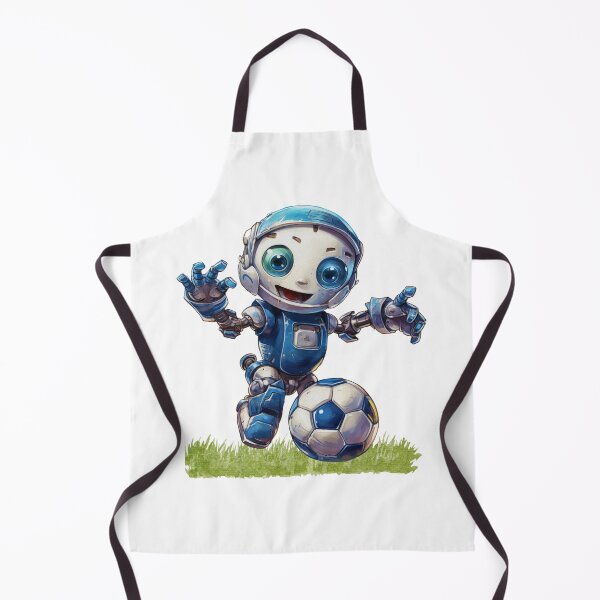 Item preview, Robot retro jugando al fútbol designed and sold by ZenEvoke.