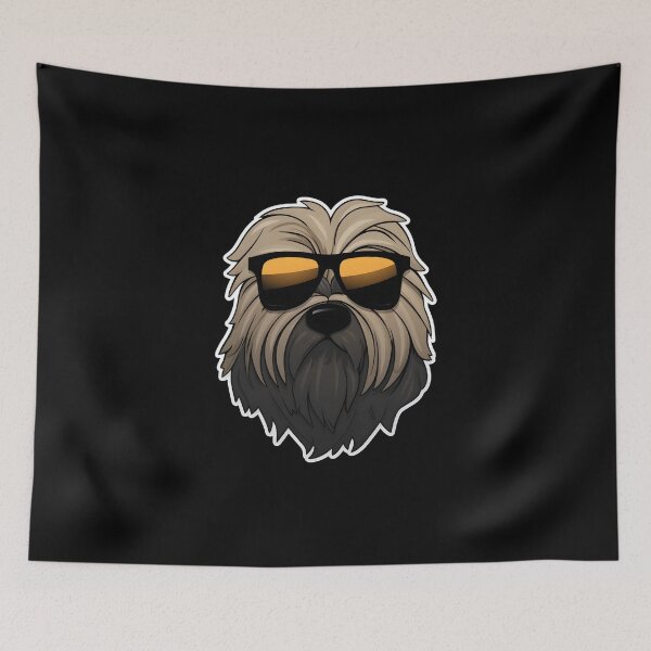 Item preview, Silly Glasses Briard designed and sold by CUTEDOGGIEZ.