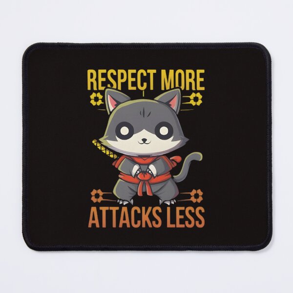 Item preview, Kitty Ninja from japan Respect more Attacks less designed and sold by GENZ-CREATIVES.