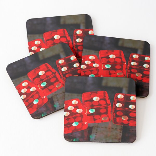 Item preview, A group of red 6-sided dice on a digital game board designed and sold by Giuseppe Cammino.