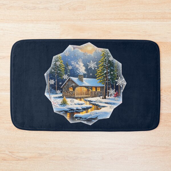 Item preview, Winter Cozy Cabin in Snow designed and sold by Cute & Sassy Custom Gifting Boutiques.