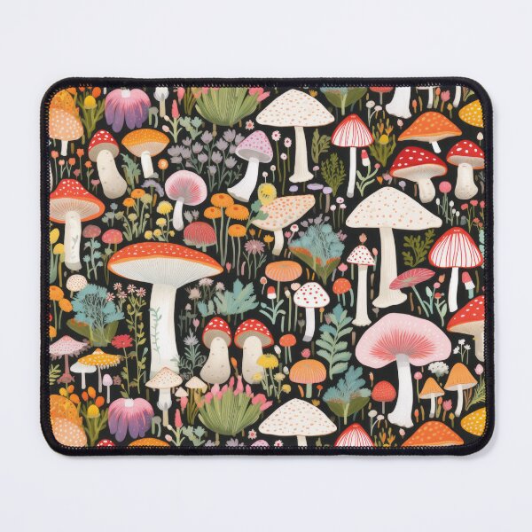 Artikelvorschau, Fungi Fantasia: A Mushroom Pattern Collection - Design 2 entworfen und verkauft von kawaiidoodlesuk.