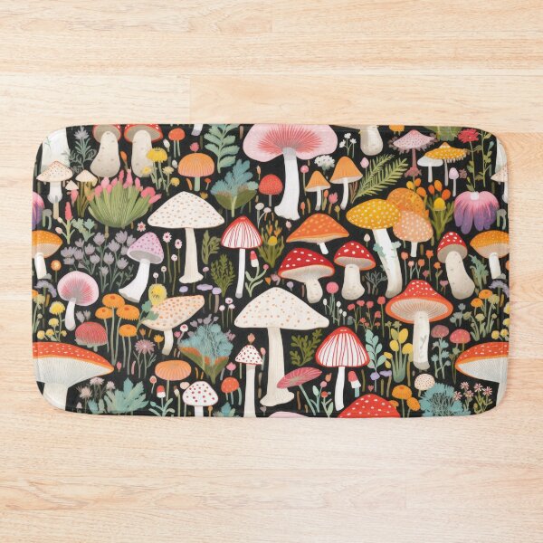Artikelvorschau, Fungi Fantasia: A Mushroom Pattern Collection - Design 2 entworfen und verkauft von kawaiidoodlesuk.