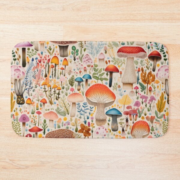 Artikelvorschau, Fungi Fantasia: A Mushroom Pattern Collection - Design 3 entworfen und verkauft von kawaiidoodlesuk.