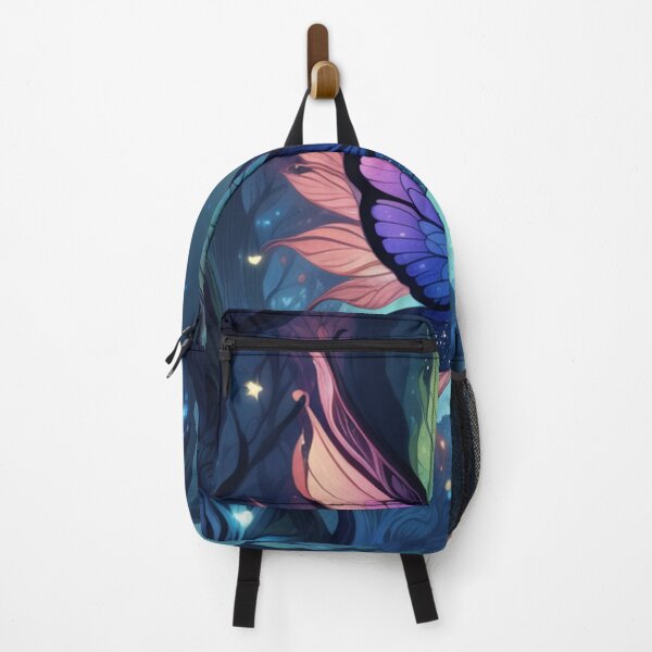 Item preview, Forest motif aesthetic, fairies, fireflies, birds, goblins, butterflies, dragonflies, pretty fantasy picture, perfect illustration designed and sold by Bernsteinhaus.
