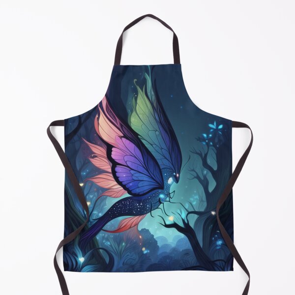 Item preview, Forest motif aesthetic, fairies, fireflies, birds, goblins, butterflies, dragonflies, pretty fantasy picture, perfect illustration designed and sold by Bernsteinhaus.