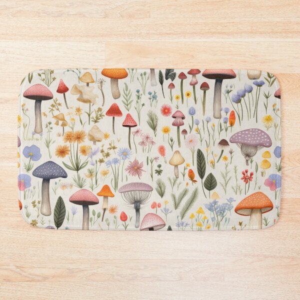 Artikelvorschau, Fungi Fantasia: A Mushroom Pattern Collection - Design 4 entworfen und verkauft von kawaiidoodlesuk.