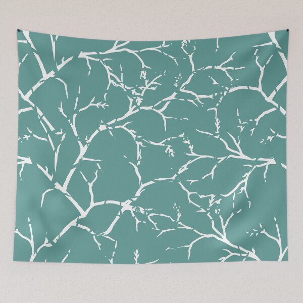 Item preview, Teal Blue and White Art Deco Pattern designed and sold by ArDecoS.