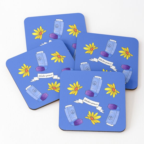 Item preview, Inhaler Power! - pattern - blue designed and sold by Chiara Filincieri.