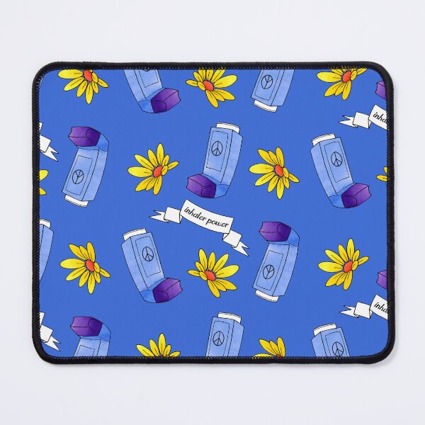 Item preview, Inhaler Power! - pattern - blue designed and sold by Chiara Filincieri.
