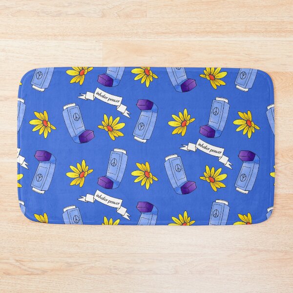 Item preview, Inhaler Power! - pattern - blue designed and sold by Chiara Filincieri.