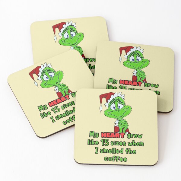 Item preview, My Heart Grew Like 15 Sizes When I Smelled The Coffee Grinch designed and sold by Vicky021.