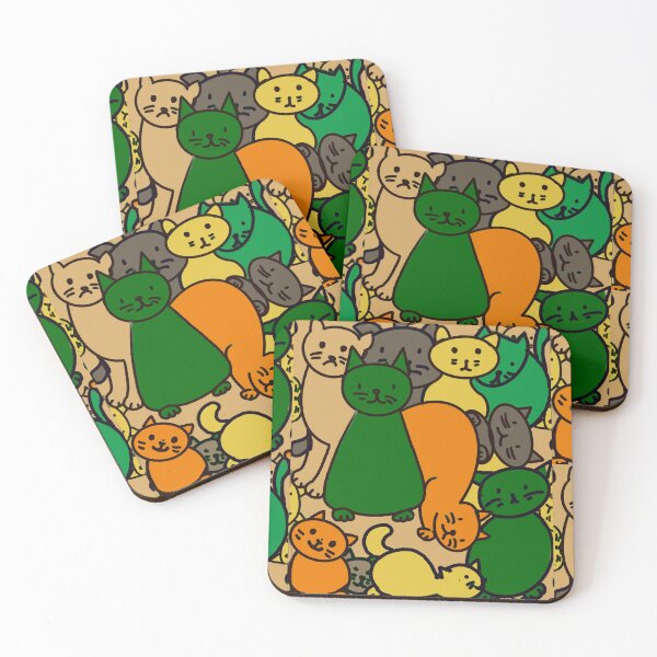 Item preview, Cat Camouflage army fatigues camo pattern Design Version 3 designed and sold by Artonmytee.