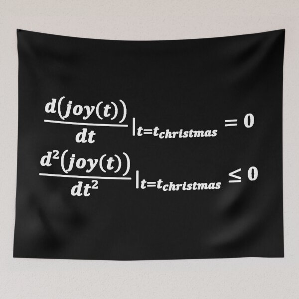 Item preview, Joy is always maximal in christmas, math christmas designed and sold by NoetherSym.
