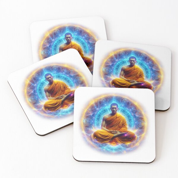 Item preview, Illumination with Buddhist monk levitation in the form of an energetic mandala designed and sold by shacalacah.