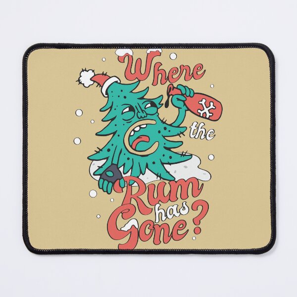 Item preview, Where The Rum Has Gone Funny Christmas Tree designed and sold by TeeServes.