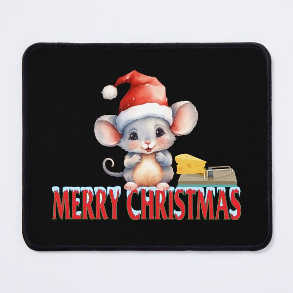 Item preview, Smiling mouse (Merry Christmas) designed and sold by ViaNature.