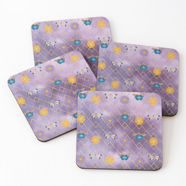 Item preview, gold geometric butterfly pattern designed and sold by Taloory.