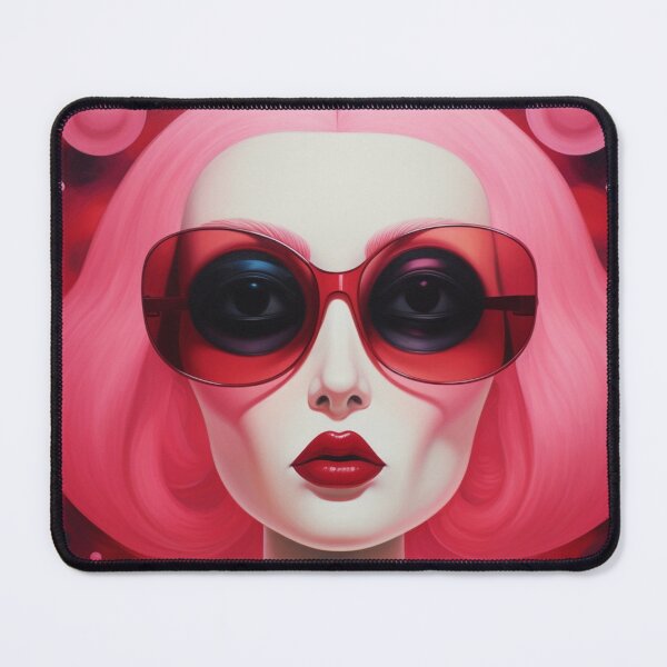 Item preview, Pink Lady Wearing Glasses designed and sold by whitecat23.