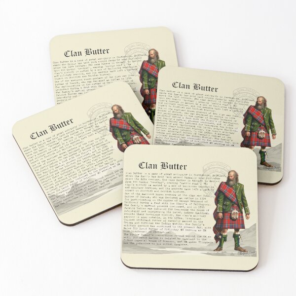 Item preview, Clan Butter Scottish History  designed and sold by BagTown Clans.