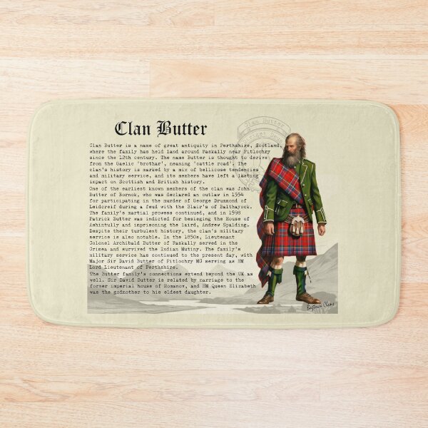 Item preview, Clan Butter Scottish History  designed and sold by BagTown Clans.