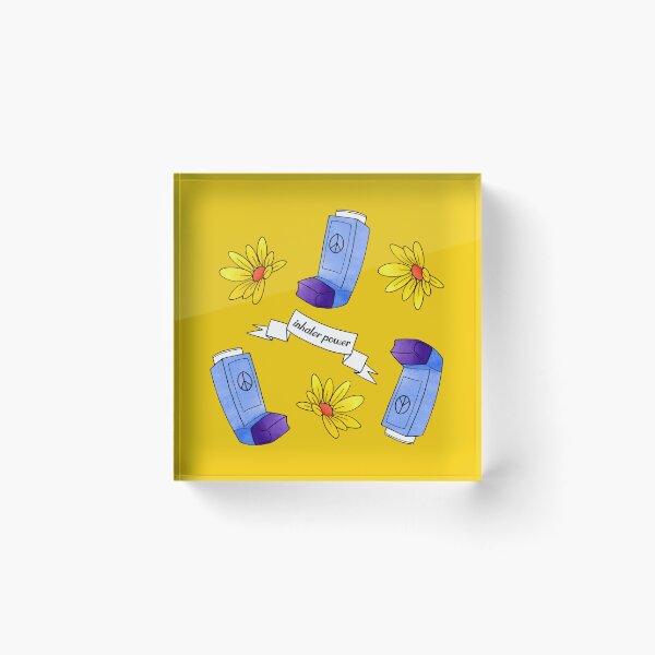 Item preview, Inhaler Power! - pattern - yellow designed and sold by Chiara Filincieri.