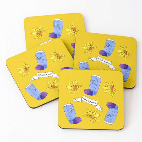 Item preview, Inhaler Power! - pattern - yellow designed and sold by Chiara Filincieri.