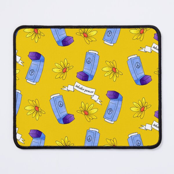Item preview, Inhaler Power! - pattern - yellow designed and sold by Chiara Filincieri.