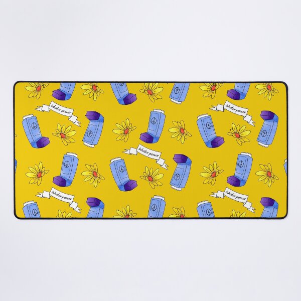 Item preview, Inhaler Power! - pattern - yellow designed and sold by Chiara Filincieri.