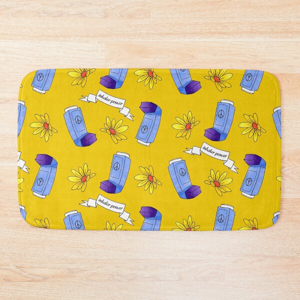 Item preview, Inhaler Power! - pattern - yellow designed and sold by Chiara Filincieri.