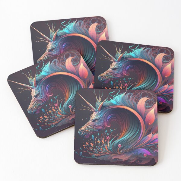 Item preview, Abstract Psychedelic Unicorn Face Art designed and sold by PeteRascal.