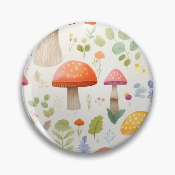 Artikelvorschau, Fungi Fantasia: A Mushroom Pattern Collection - Design 6 entworfen und verkauft von kawaiidoodlesuk.
